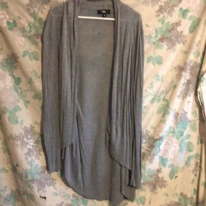 Mossimo long droptail grey sweater size small.
